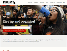 Tablet Screenshot of drumnyc.org